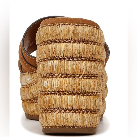 Stylish Brown Wedge Sandals - Picture 4 of 6